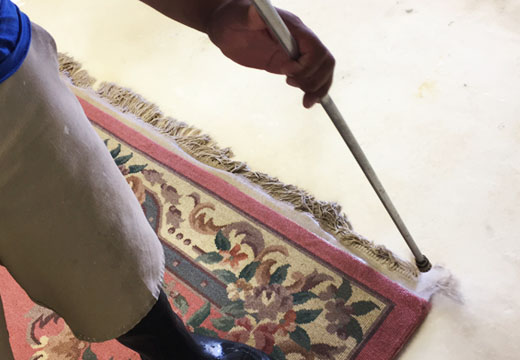 Rug Fringe Cleaning