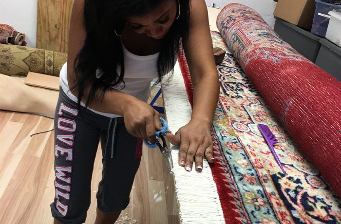 Antique Rug Fringe Repair Miami